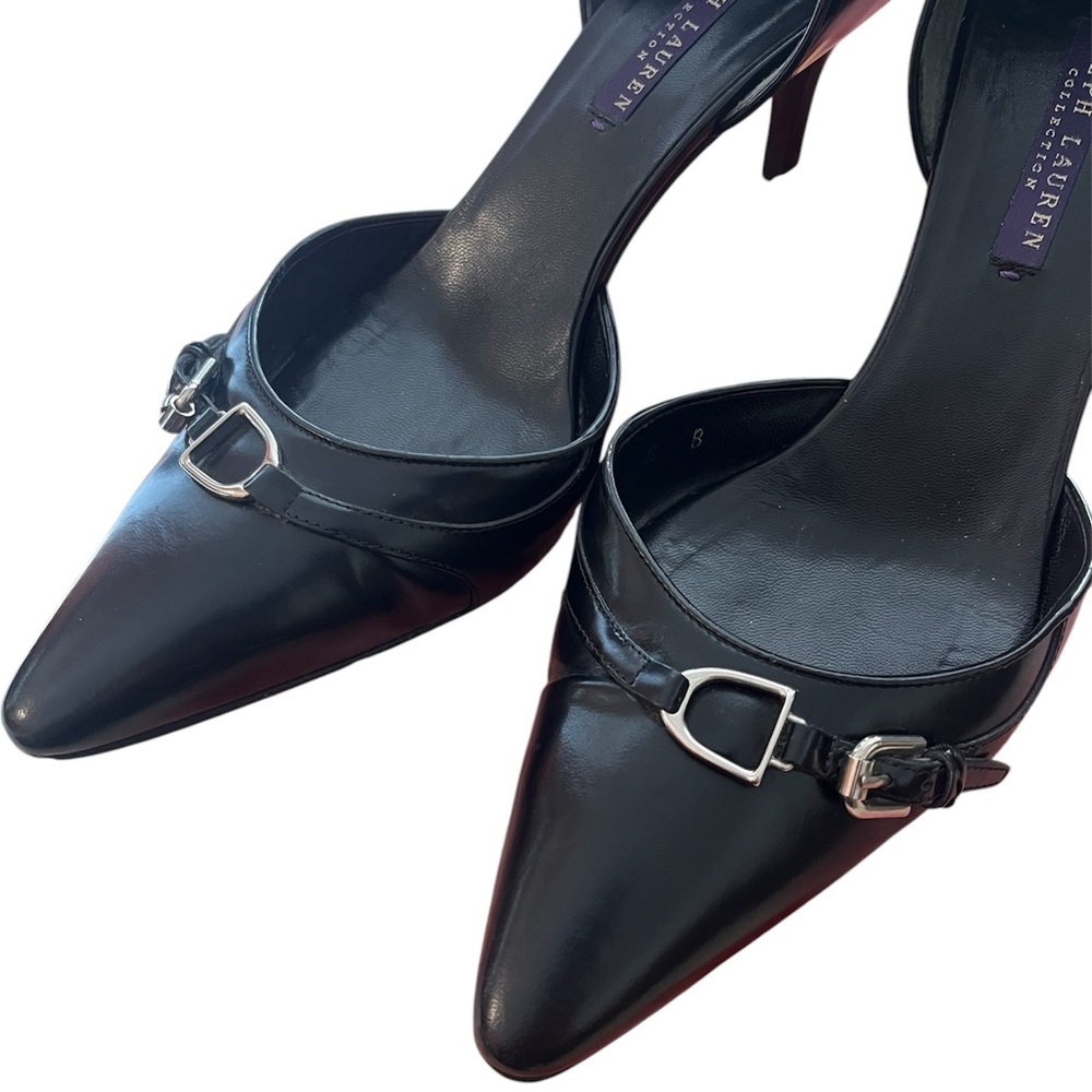 ✨RALPH LAUREN PURPLE LABEL✨Kitten Heel Pumps - Picture 5 of 7